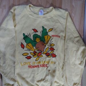 Vintage Mallard Duck Love It Or Leaf It Memphis Tennessee Autumn Crewneck